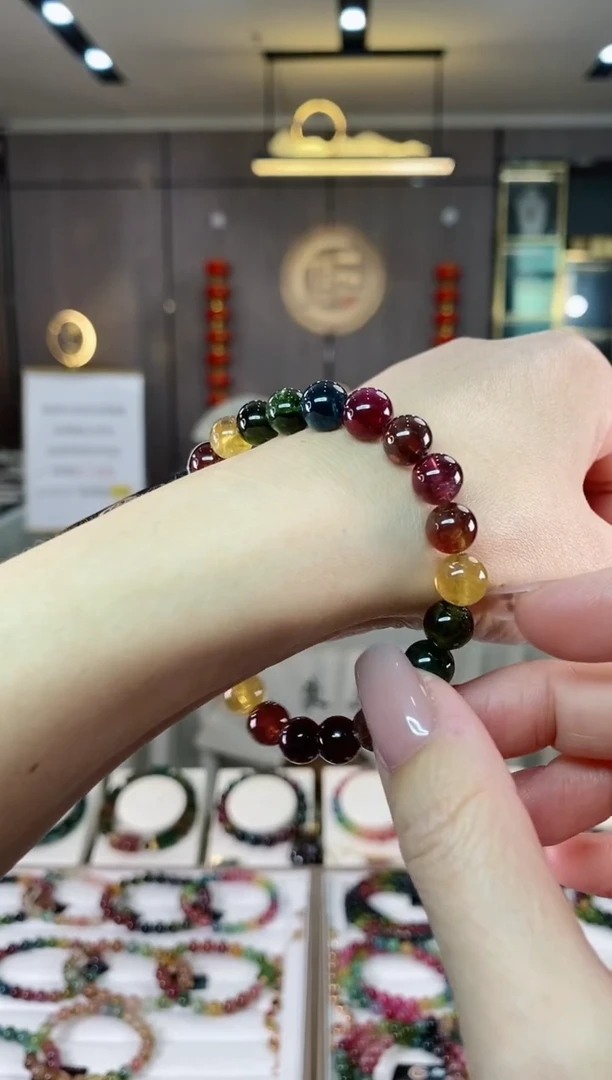 【闪购商品】碧玺单圈手串未镶嵌（多样性发一条  hon)