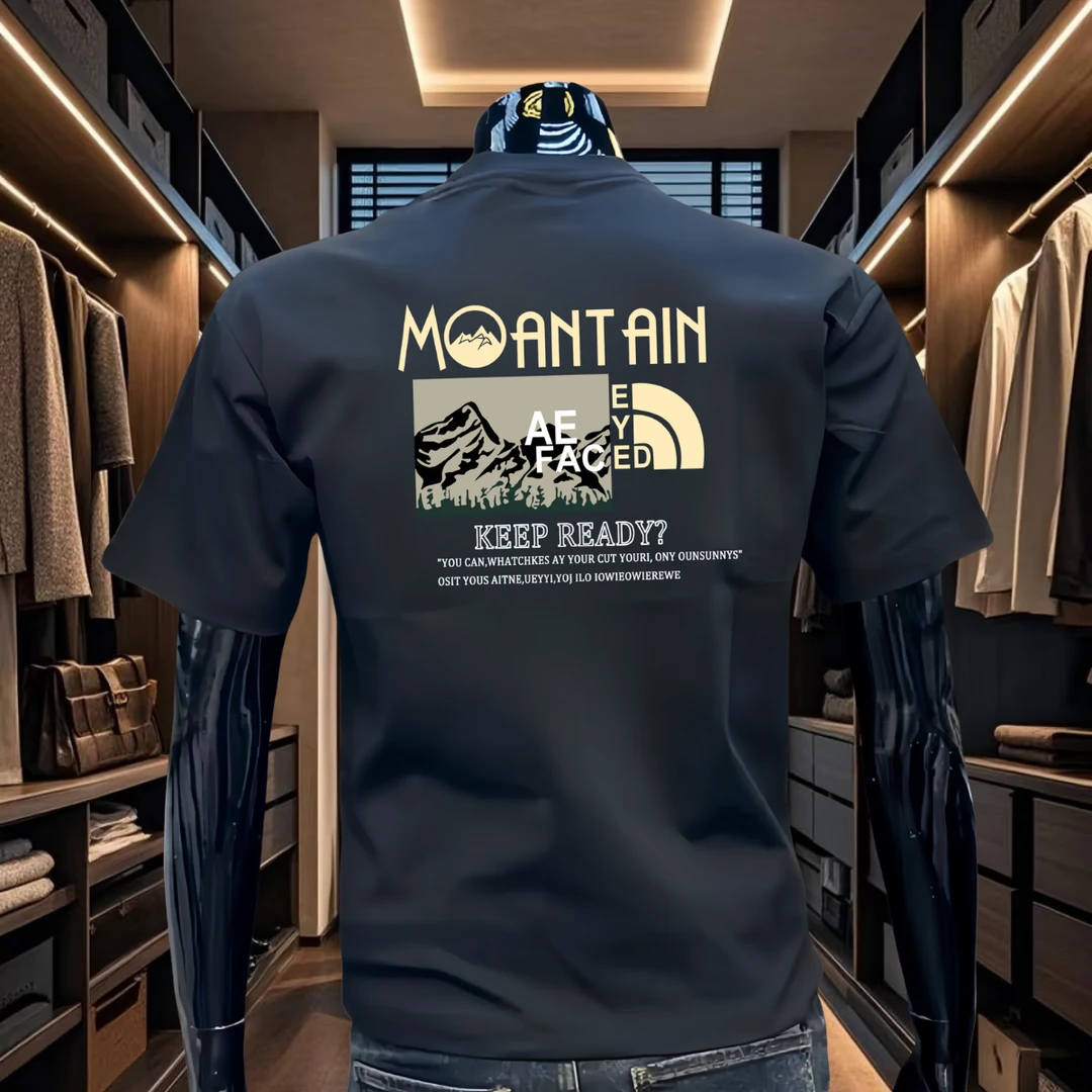 美式潮流纯棉短袖T恤男夏季新款潮牌时尚百搭印花圆领半袖上衣服