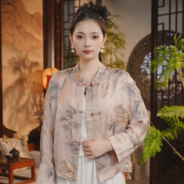 松鹤山居 通勤百搭气质百搭外套3016