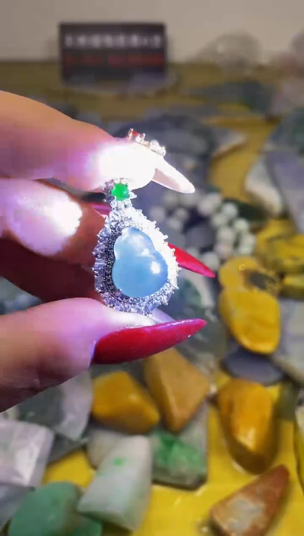 散珠翡翠天然缅甸翡翠A货073