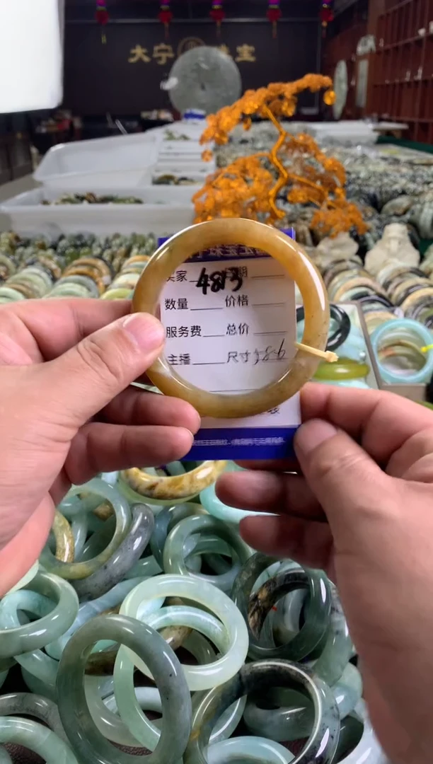 蛇纹石玉未镶嵌手镯4813