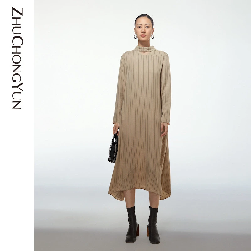 【心心精选】ZHUCHONGYUN时尚简约连衣裙