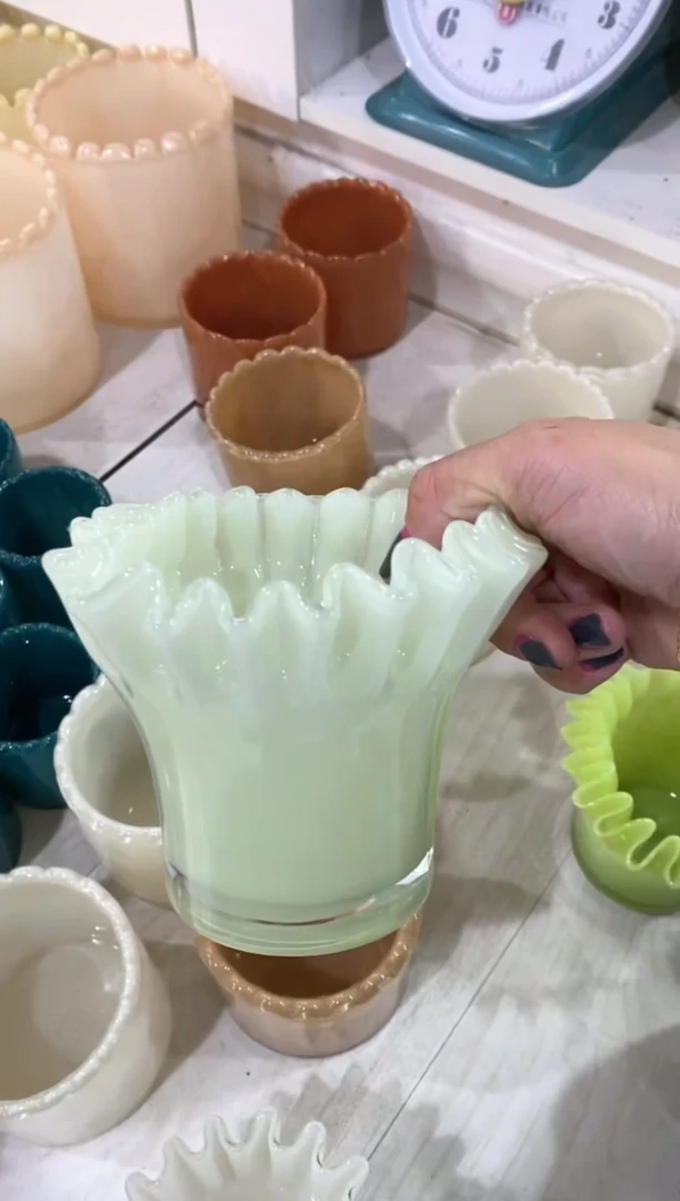 【闪购商品】琉璃慕忆家花瓶绿