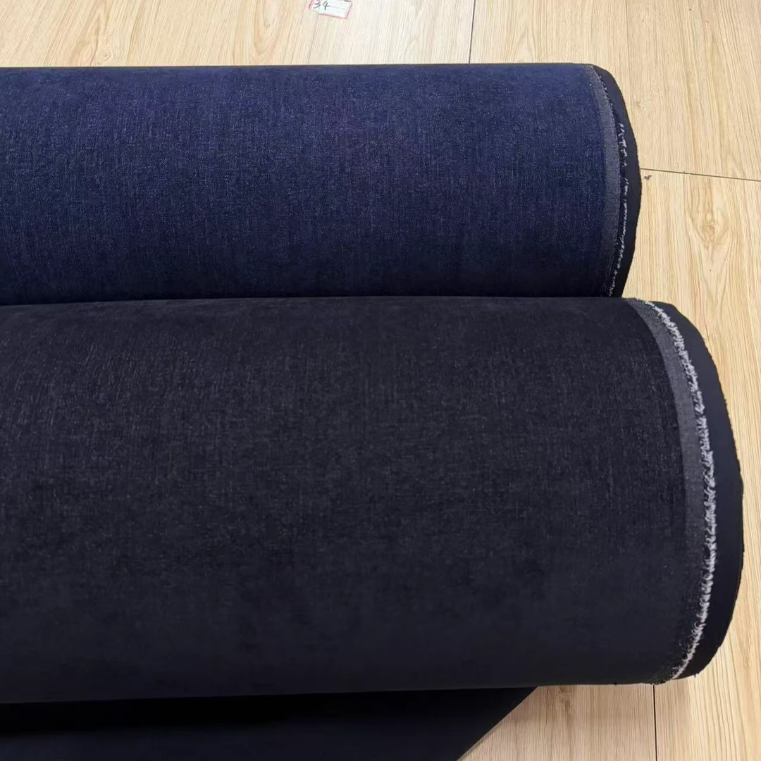 加绒砂洗雪尼尔牛仔各种版型裤子套装面料