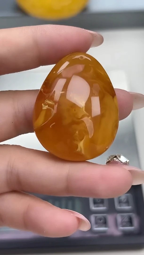 裸石琥珀未镶嵌天然琥珀蜜蜡吊坠