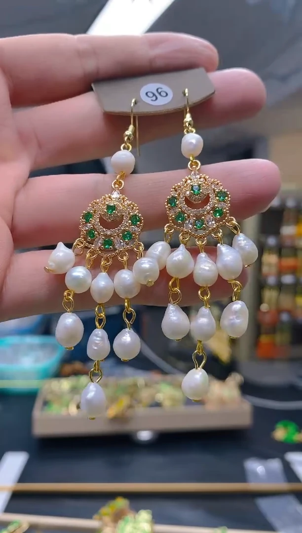 【闪购商品】淡水珍珠耳饰合金135珍珠饰品