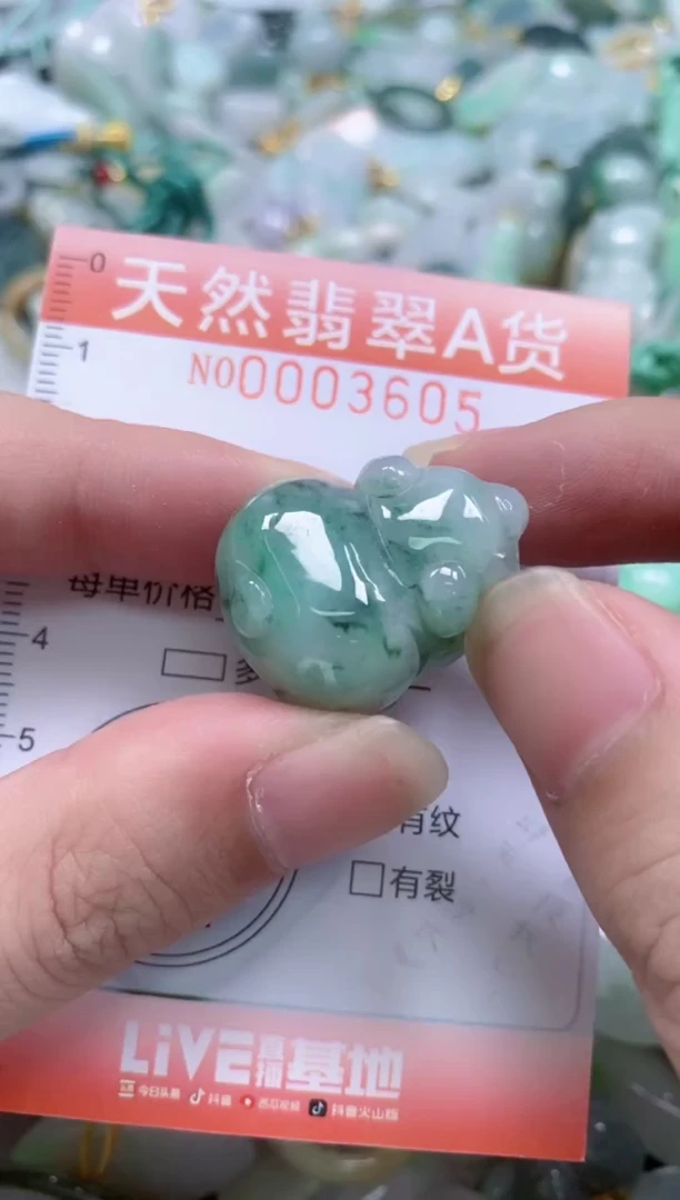 翡翠未镶嵌颈饰闪购0003605
