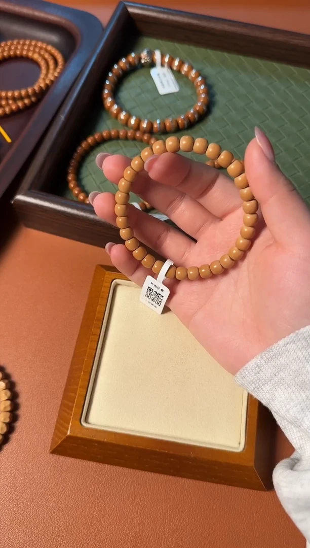 手串橄榄核【168】7mm清水核尖老型单圈