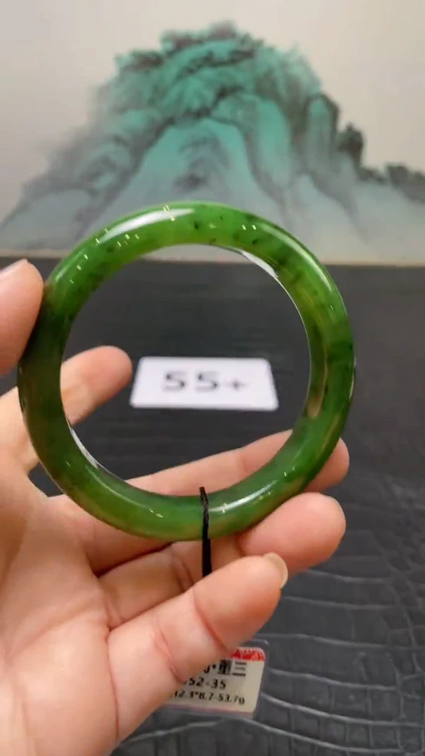 未镶嵌手镯和田玉（碧玉）小*菜55+