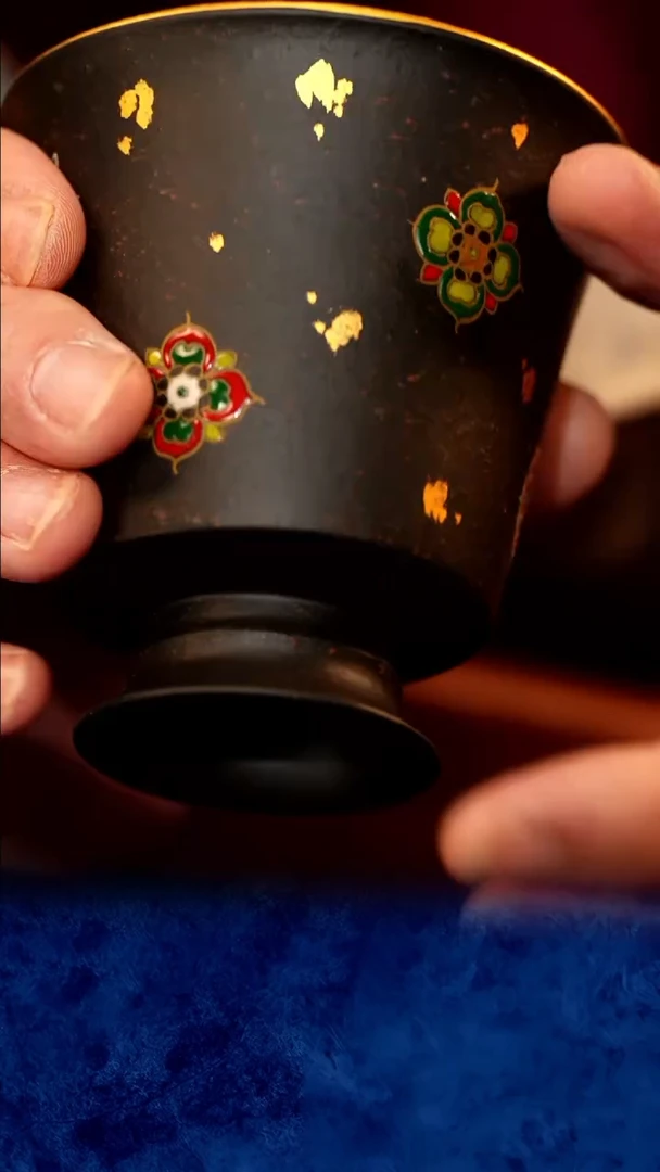 紫砂 宜兴紫砂 JXT  主人杯 珐琅