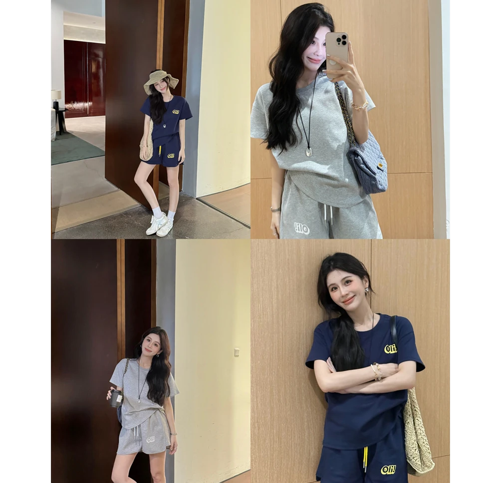 YPP!【遛弯套装】这套慵懒感拉满  时髦系休闲简约撞色字母套装