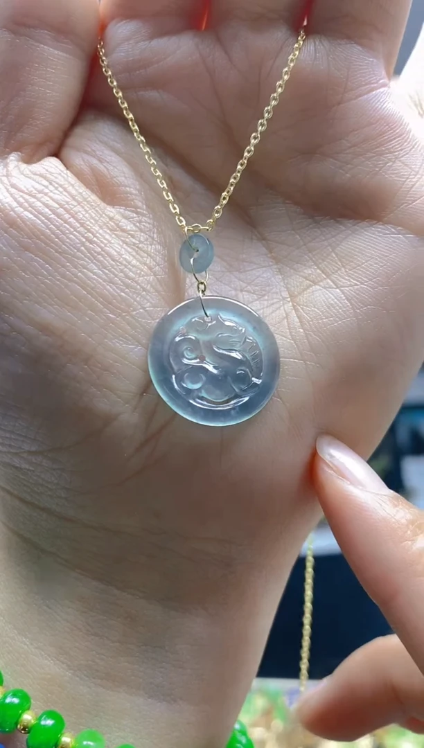 【闪购商品】翡翠耳饰合金0299翡翠锁骨链