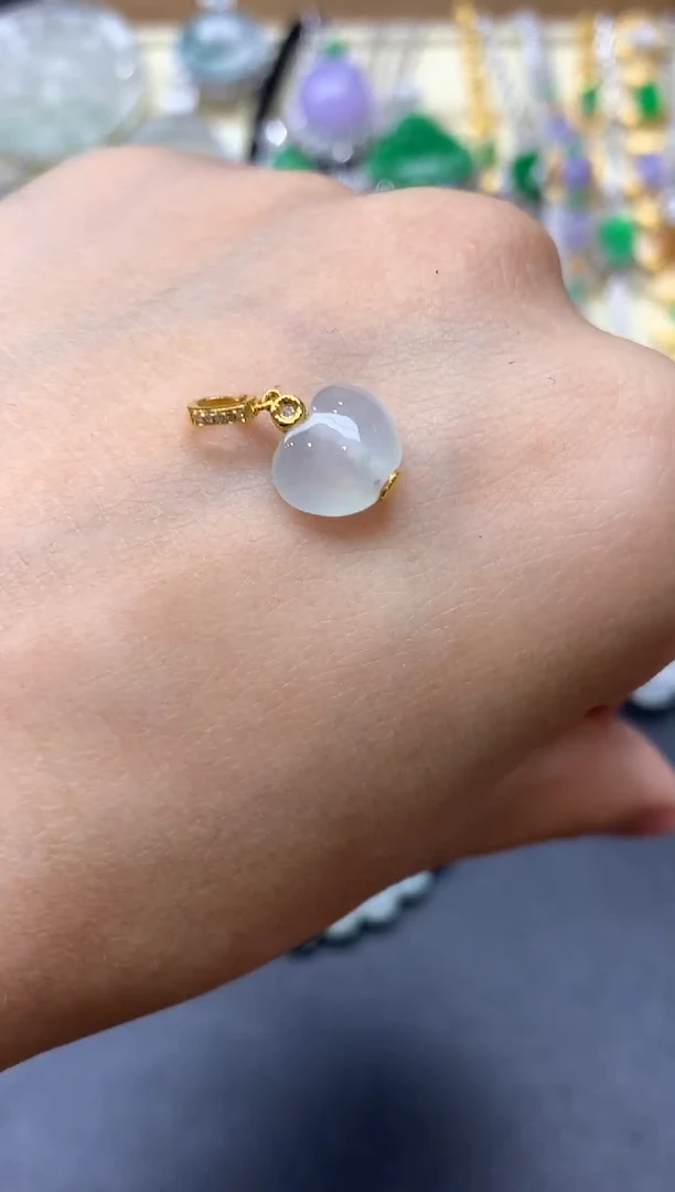 颈饰18K金镶嵌翡翠416中国好珍宝