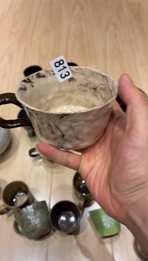瓷片三**️813绞胎泥咖啡杯1个