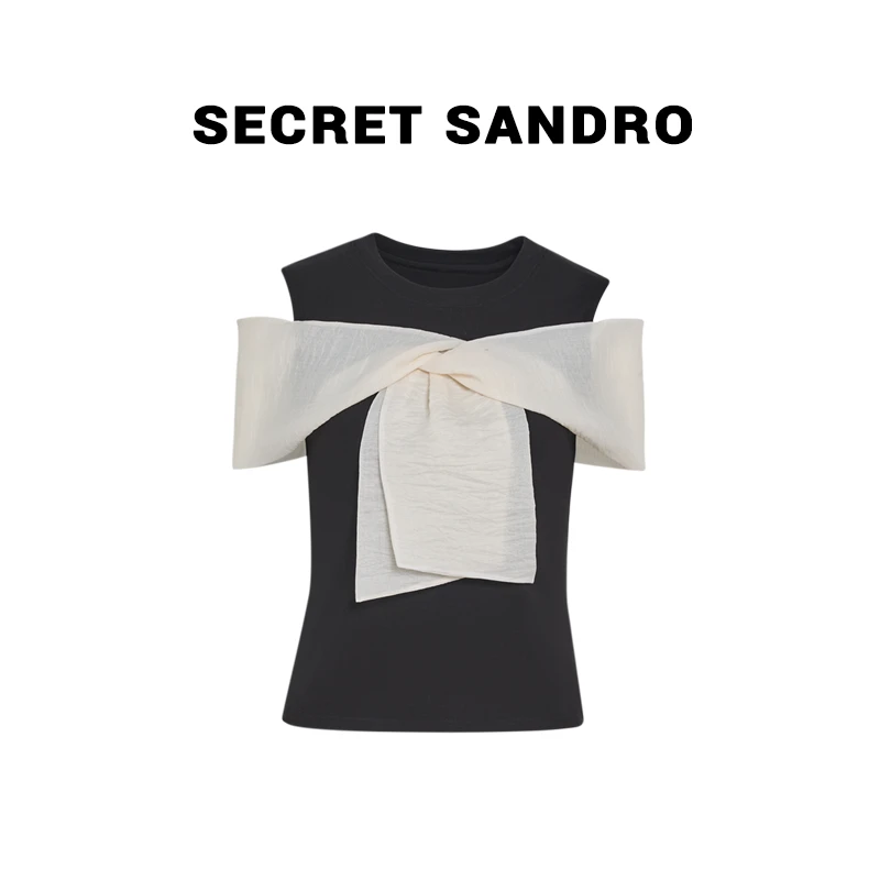 【夏装韩佳人】【Secret Sandro】鸥小柒  T恤 S55293026Q