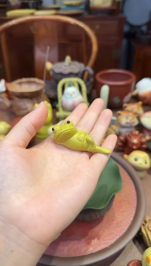 紫砂茶宠段泥青蛙