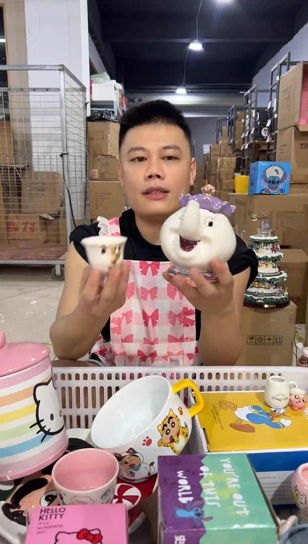 瓷片陶瓷茶壶一壶一杯