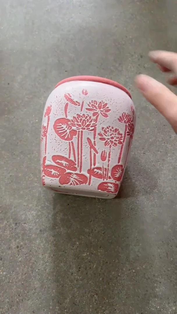 【闪购商品】陶瓷微瑕花盆高13.5cm内口8.5cm