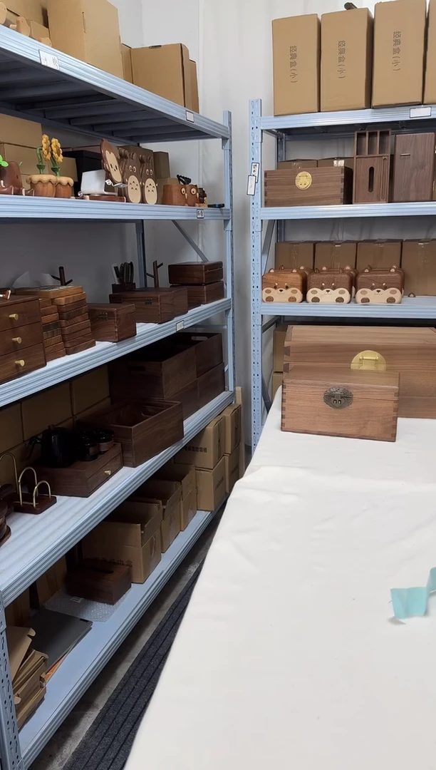 木北美黑胡桃文玩盒带内衬