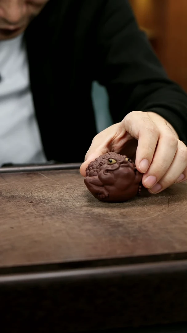 紫砂茶宠紫砂金蟾