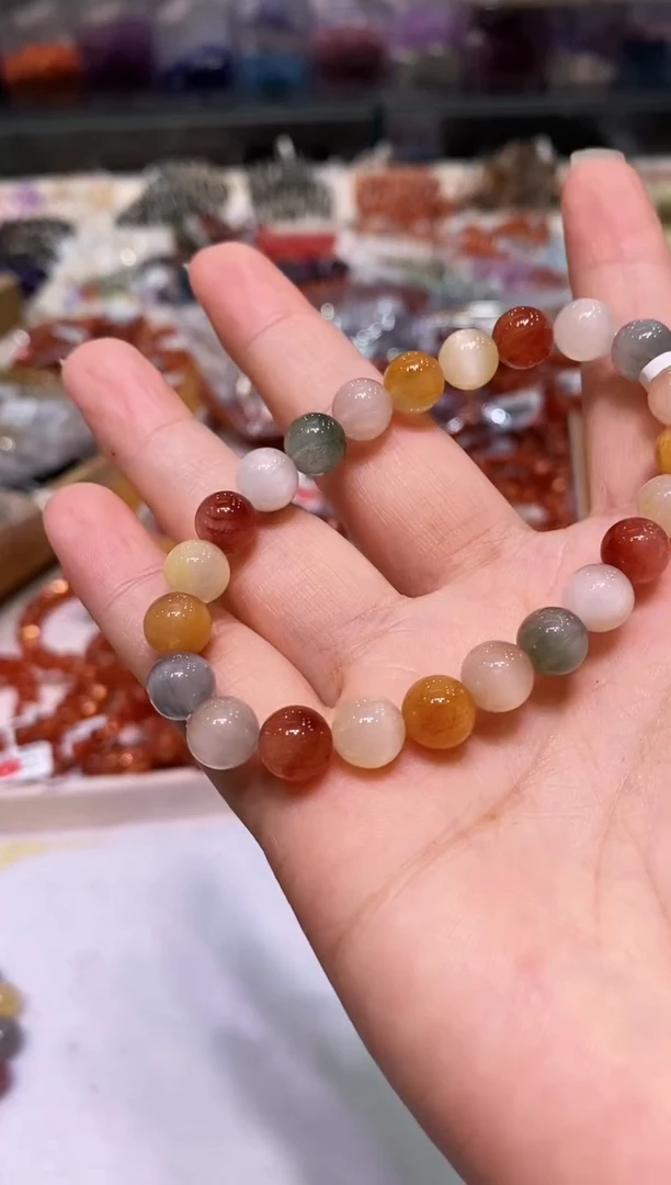 未镶嵌手链水晶多样性发其一兔毛8+