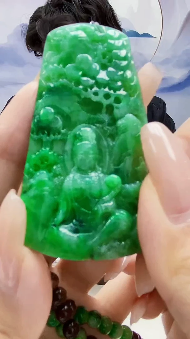 定制翡翠未镶嵌5145xx-毛货挂件166赠珠链