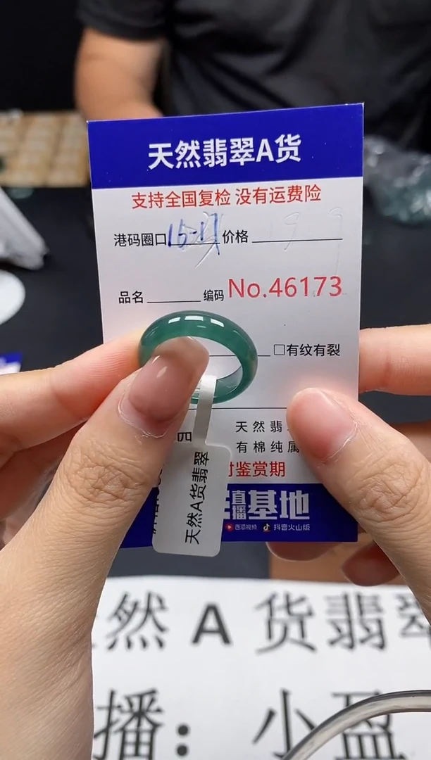 未镶嵌戒指翡翠天然A货翡翠6173