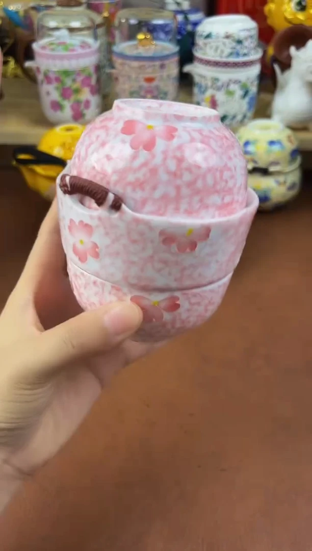 陶瓷茶具摆件旅行套组