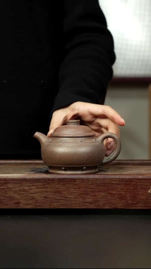 茶壶紫砂百年岩中泥 六拼大太极鼓