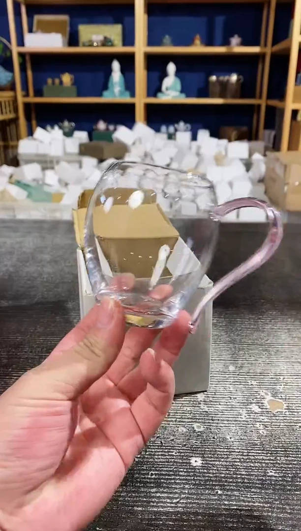 【闪购商品】其他粉把玻璃公道杯