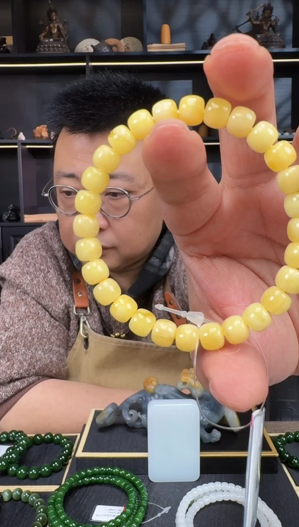 【闪购商品】蜜蜡裸石未镶嵌7mm老型手串