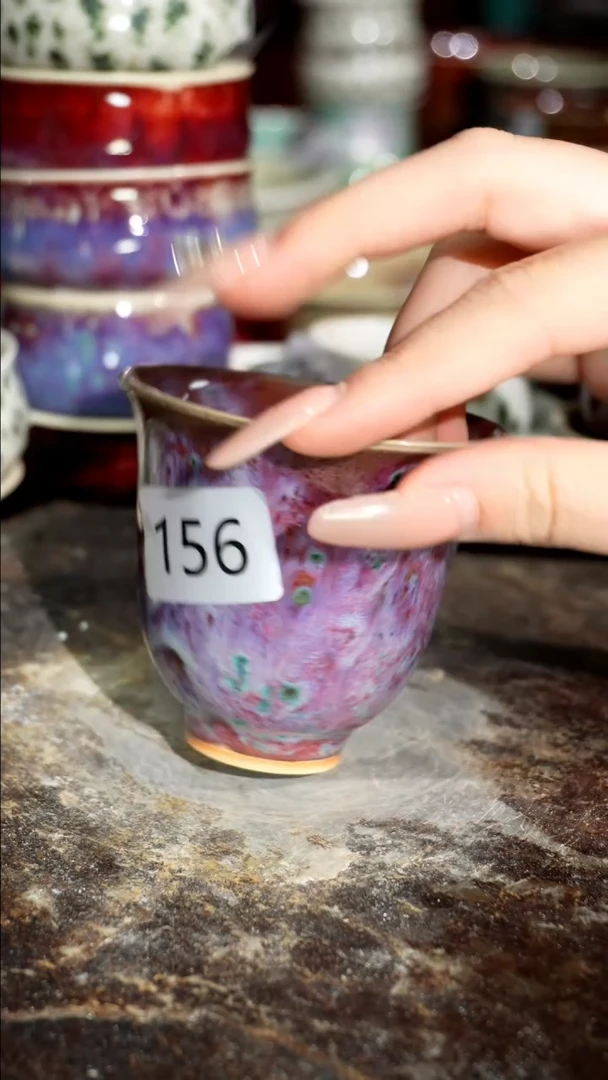 摆件精品窑变钧瓷茶器