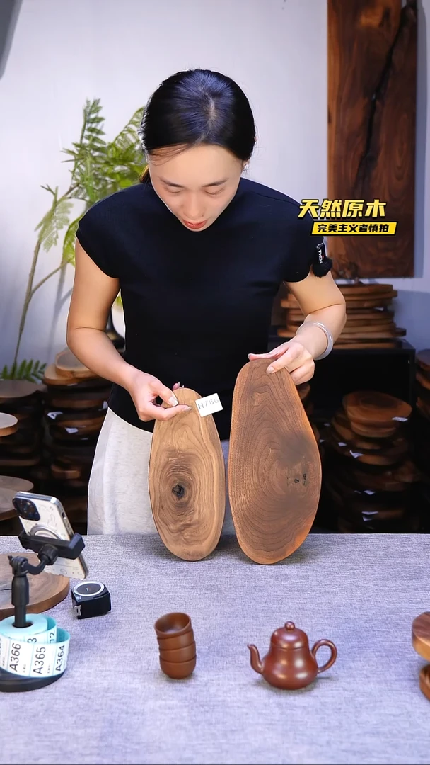 木北美黑胡桃原木.干裂疤结不属于商品质量问题完美主义者慎拍