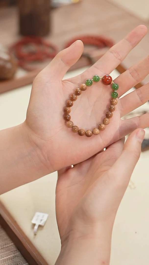檀香木手串/手链清仓福利！黑肉老山檀 多宝手串