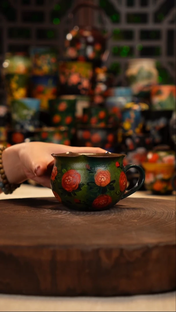 油画    手绘  釉下彩