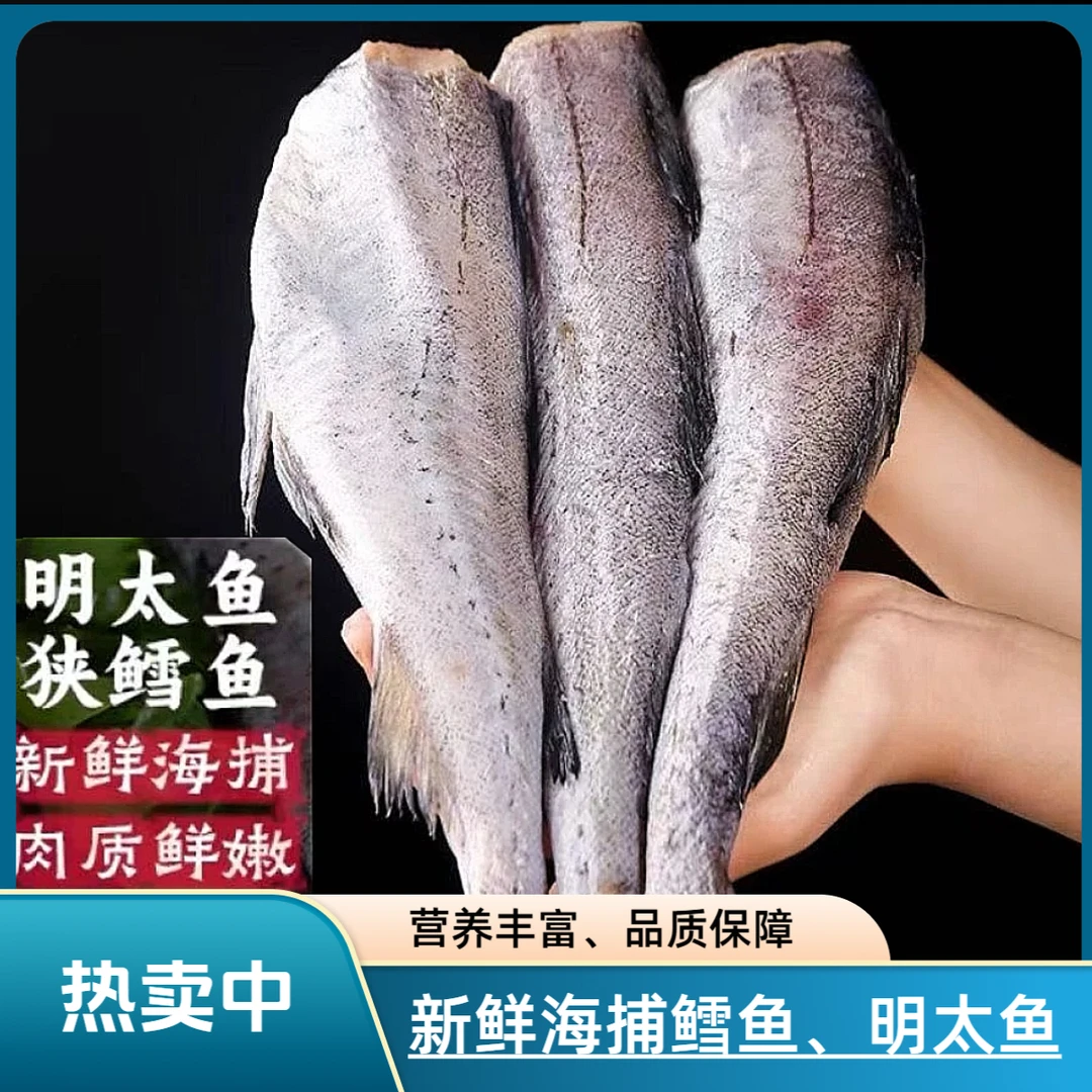【大号一斤一条 到手5斤】新鲜速冻去头鳕鱼明太鱼嫩顺丰京东冷链