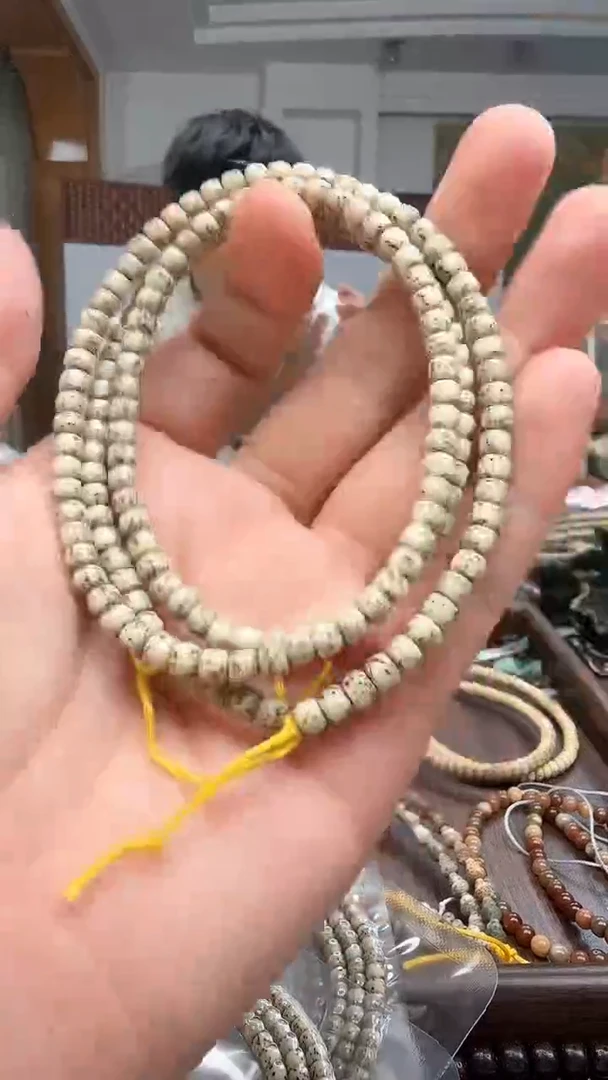 手串星月菩提石玉料5*4长串