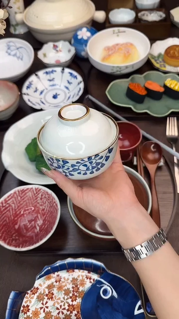 瓷（唐草）雪莲一人食炖盅