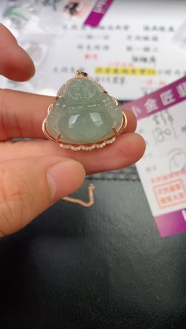 翡翠银S925镶嵌颈饰·