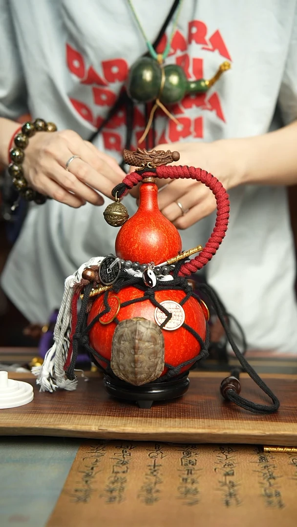 144号550ml左右非遗大漆酒葫芦