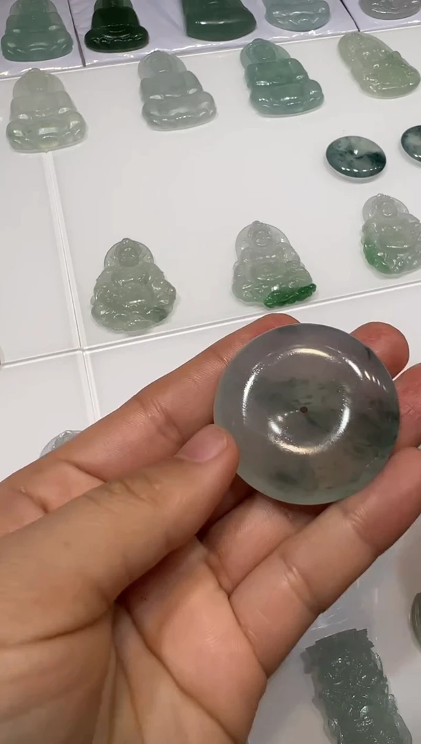 【闪购商品】定制翡翠未镶嵌扣子