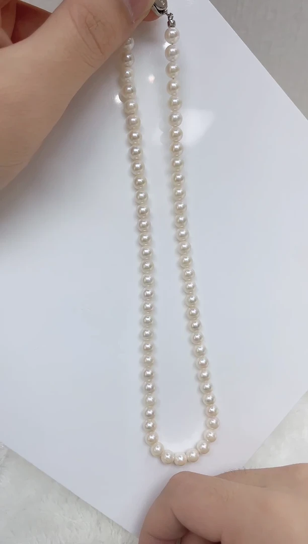 海水珍珠银S925镶嵌颈饰