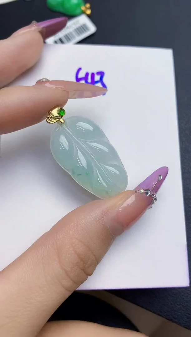 颈饰未镶嵌翡翠缅甸天然翡翠A货