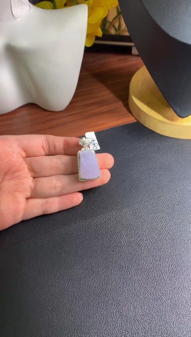 颈饰银S925镶嵌翡翠翡翠