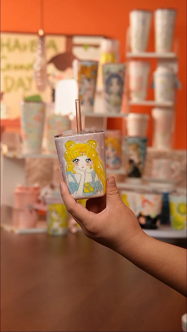 景德镇手工手绘文创陶瓷杯