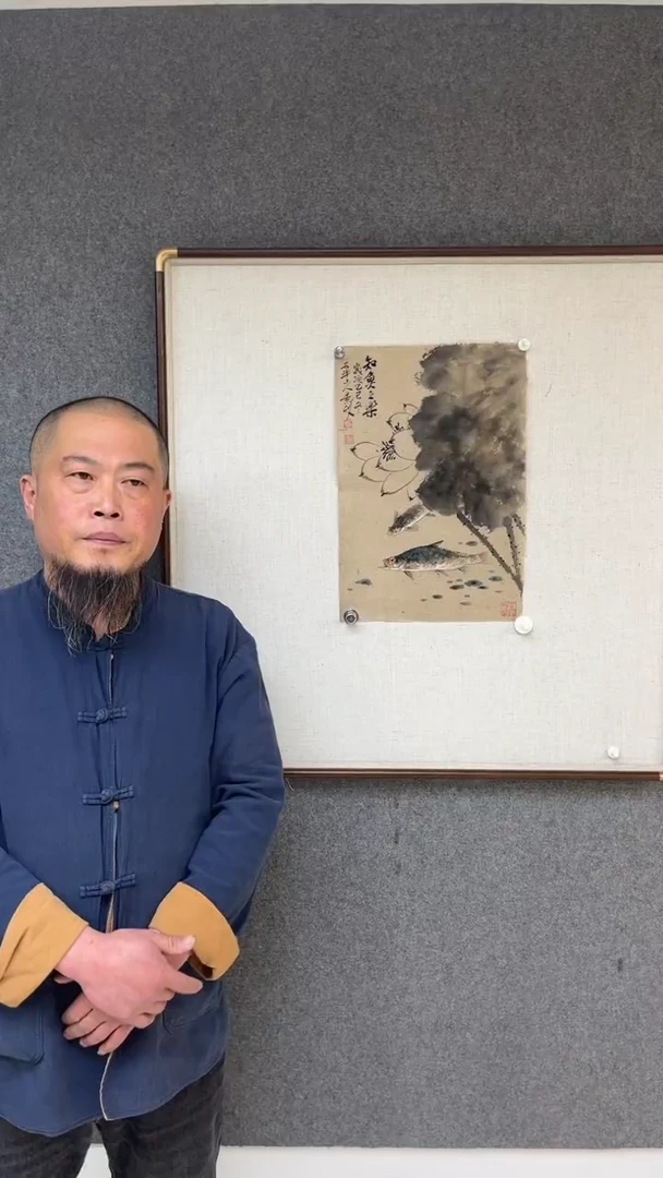 国画梁景欣老师麻纸