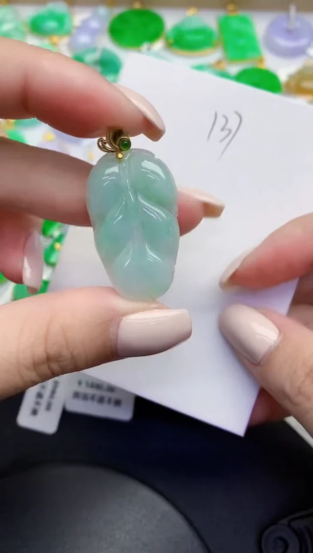 颈饰未镶嵌翡翠缅甸天然翡翠A货