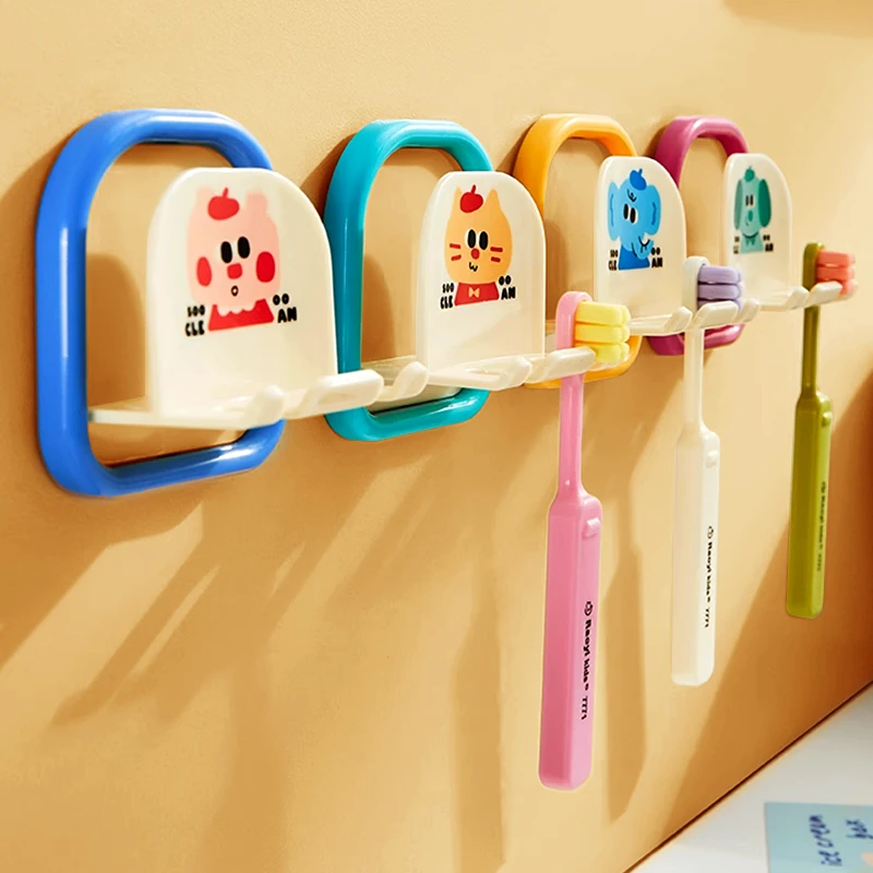 浴室儿童牙刷置物架免打孔壁挂式电动牙刷收纳架卫生间墙上挂架