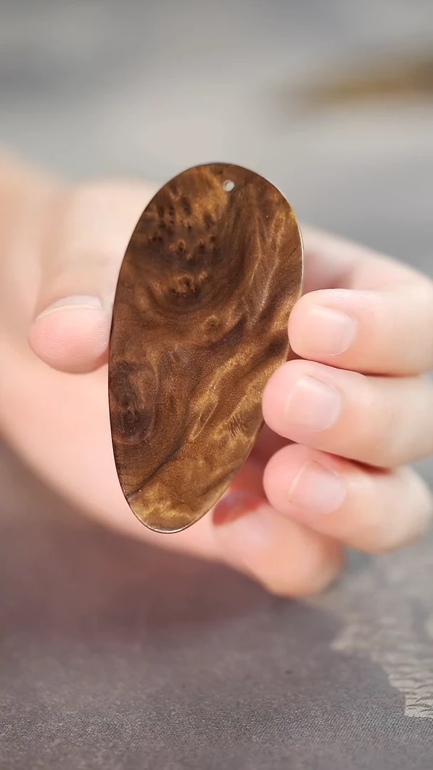 金丝楠873号阴沉木满花纹精品小书签