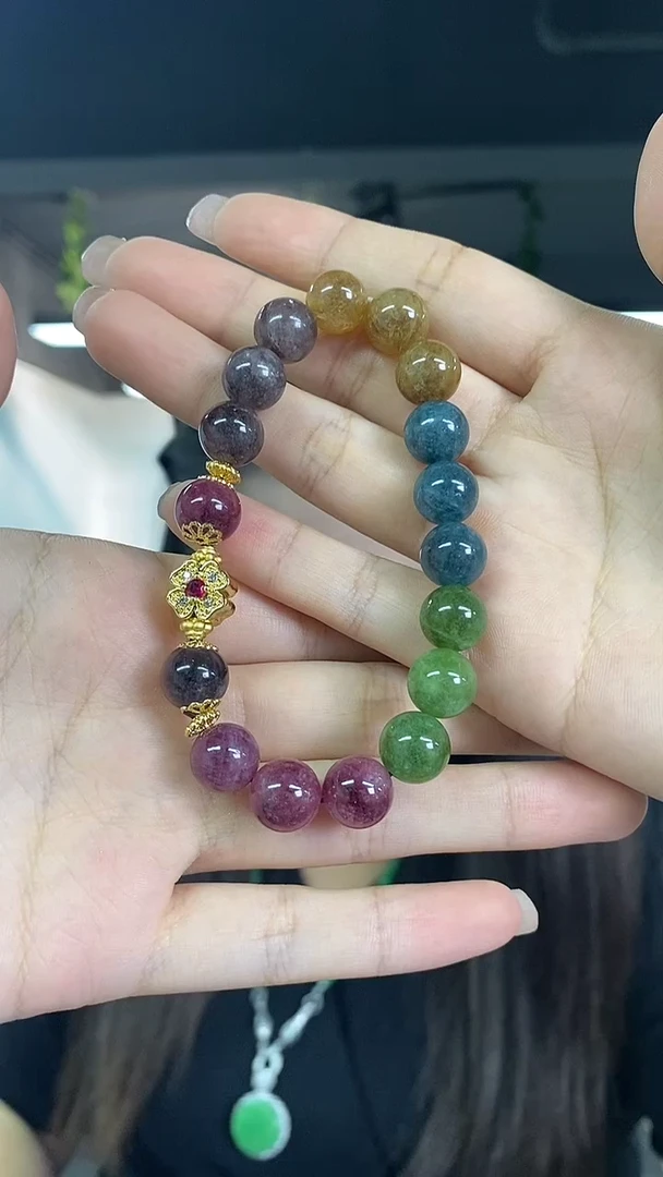 手串未镶嵌碧玺多样性发其一颜色微差